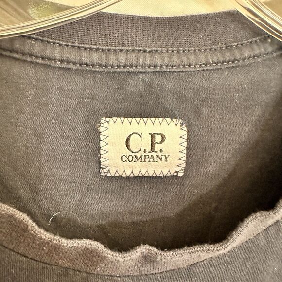 C.P. Company Box Logo T-Shirt Blue Size SMALL Mens - Picture 3 of 7